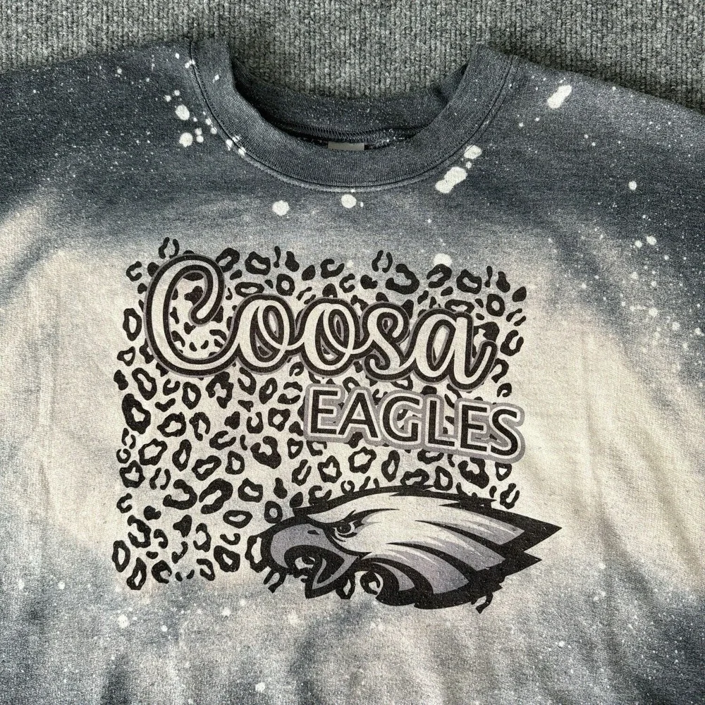 Coosa Eagles Sweater 2XL Longsleeve Gildan Thick Y2K Adult Size - Picture 4 of 9